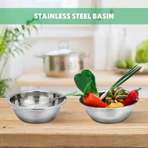 20 Pcs Stainless Steel Mixing Bowls Bulk (20 Count)