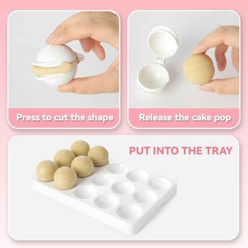 Round Cake Pop Mold and Tray (15 Count)