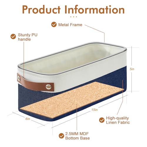 Small Fabric Storage Baskets (4 Count)