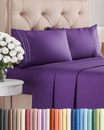 Cal King Size 4 Piece Sheet Set