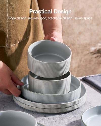 Star Stoneware Dinnerware Sets for 8 (24 Count)