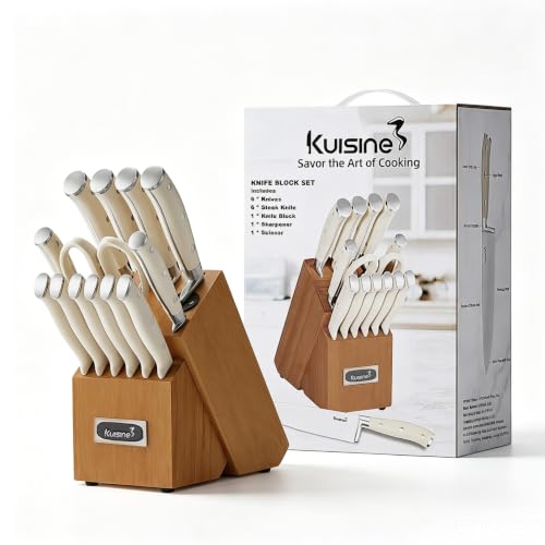 Kitchen Chef Knife Block Set (15 Count)