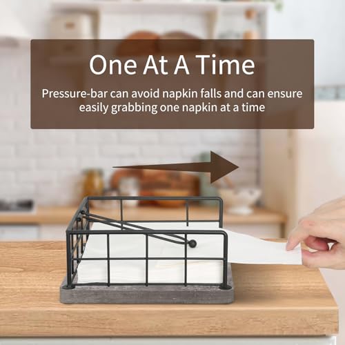 Flat Napkin Holder for Table Wood