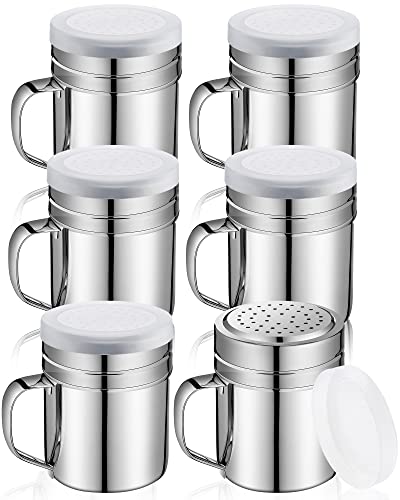 6 Pcs Stainless Steel Salt and Pepper Shakers