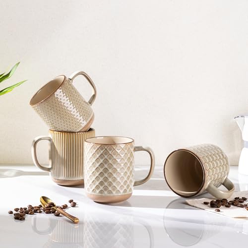 Coffee Mugs Set of 4 (4 Count)