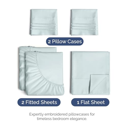 Split King Size 5 Piece Sheet Set