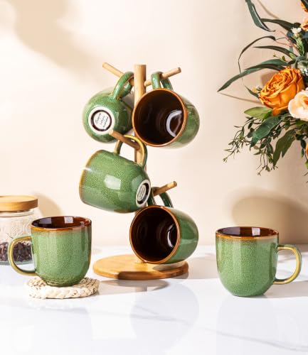 Ceramic Coffee Mugs Set of 6 (6 Count)