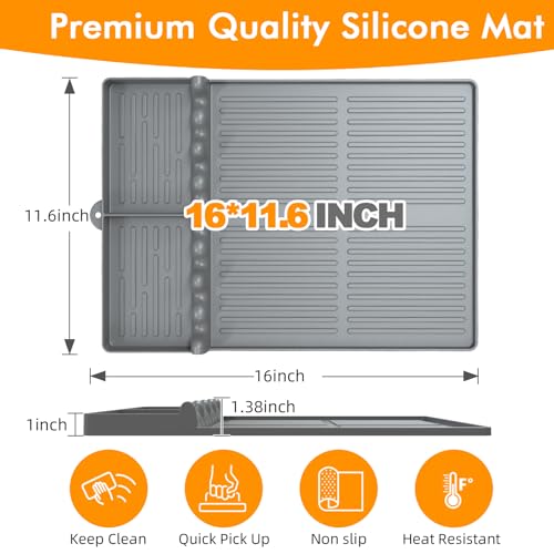 Silicone Griddle Tool Mat for Blackstone and Weber
