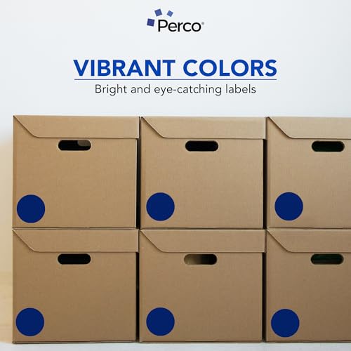 Dark Blue Round Circle Dot Sticker 3