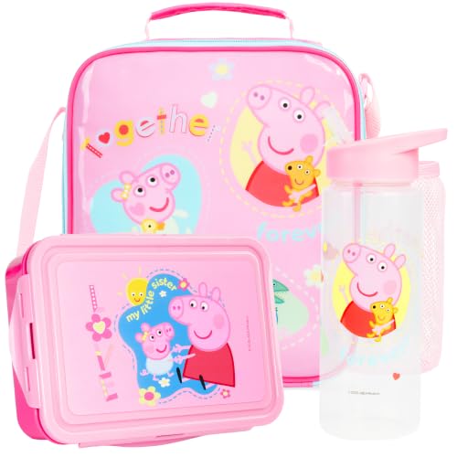 Peppa Pig Girls Lunch Box 3Pc Set (3 Count)