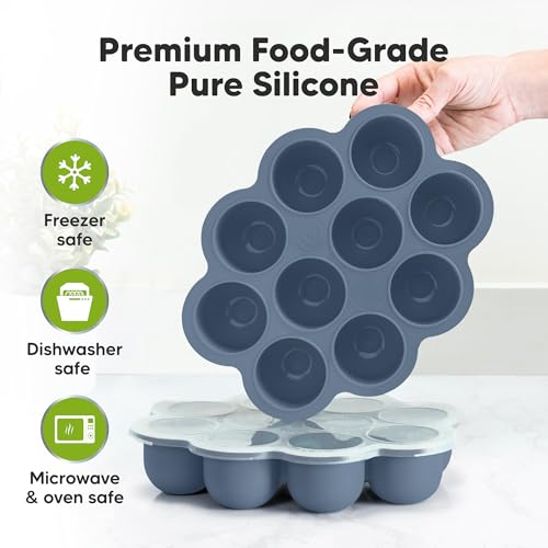 Silicone Food Freezer Trays with Lid