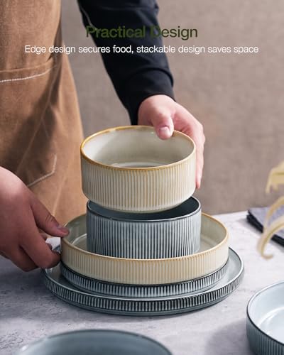 Star Stoneware Dinnerware Sets for 8 (24 Count)