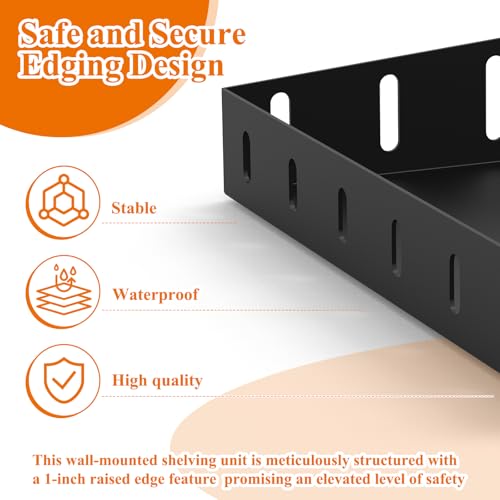 12 x 24 Inch Garage Wall Shelves (2 Count)