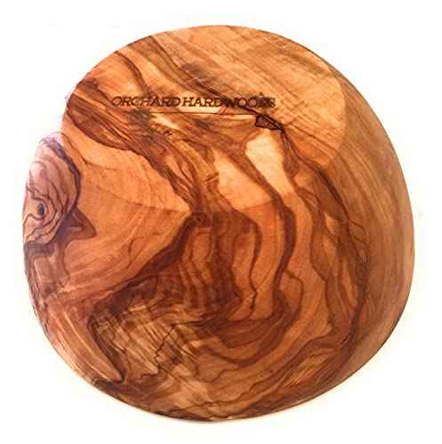 7" Artisan Olive Wood Serving Bowl
