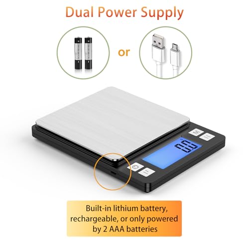 Upgraded Small Food Scale with 0.1 g