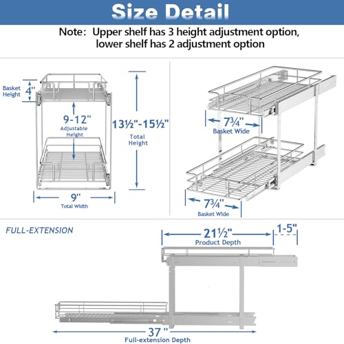 Individual Pull Out Cabinet Organizer