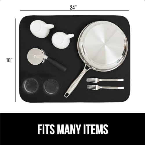 Ultra Absorbent Microfiber Dish Drying Mat (2 Count)