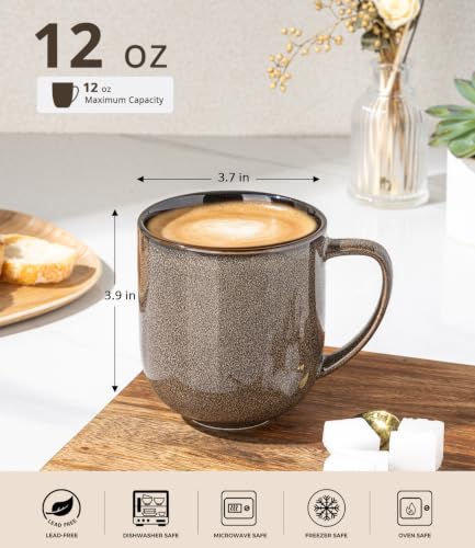 Ceramic Coffee Mugs Set of 6 (6 Count)