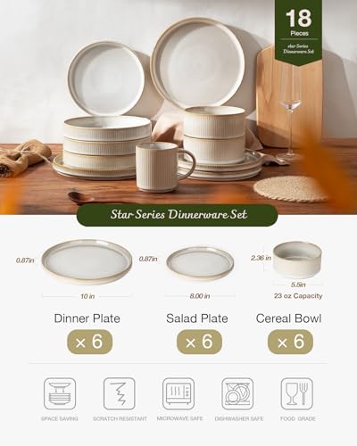 Star Plates and Bowls Sets (18 Count)