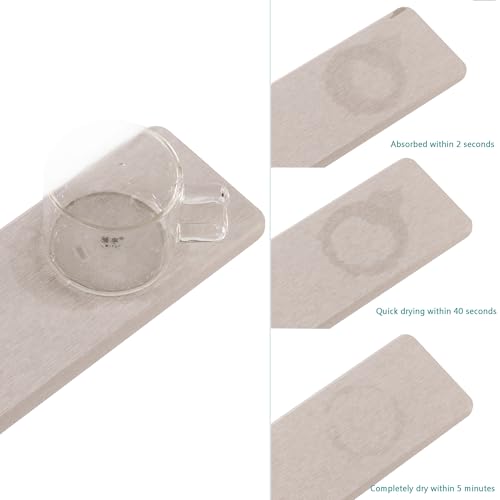 2Pcs Stone Soap Trays Water Absorbing Diatomite Coaster (2 Count)