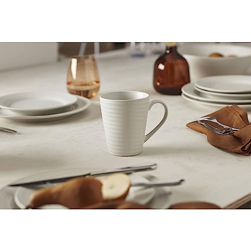 White Ridge Piece Dinnerware Set (12 Count)