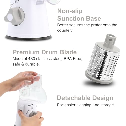 Rotary Cheese Grater Hand Crank