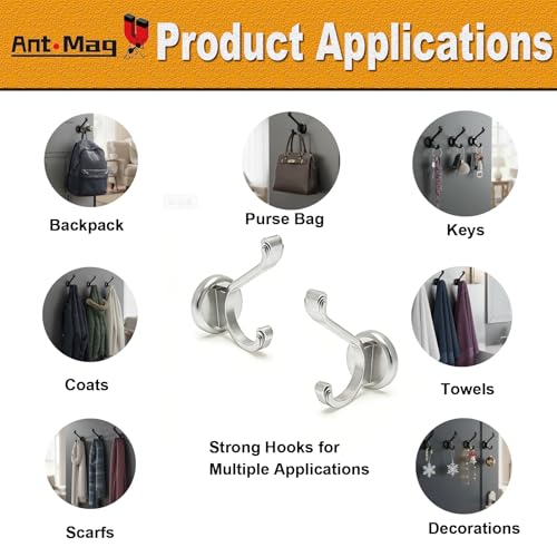 Magnetic Hooks Heavy Duty 140LBS (2 Count)