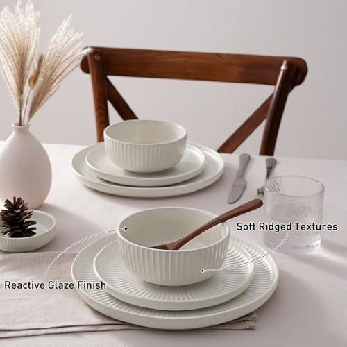Stoneware Dinnerware Sets for 8 (24 Count)