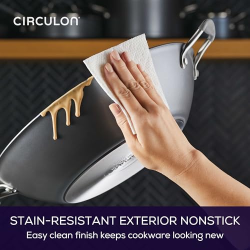 A1 Series Nonstick Induction Wok with Lid