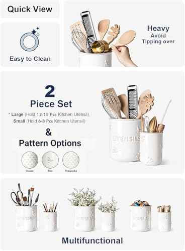 Kitchen Utensil Holder Set of 2 (2 Count)