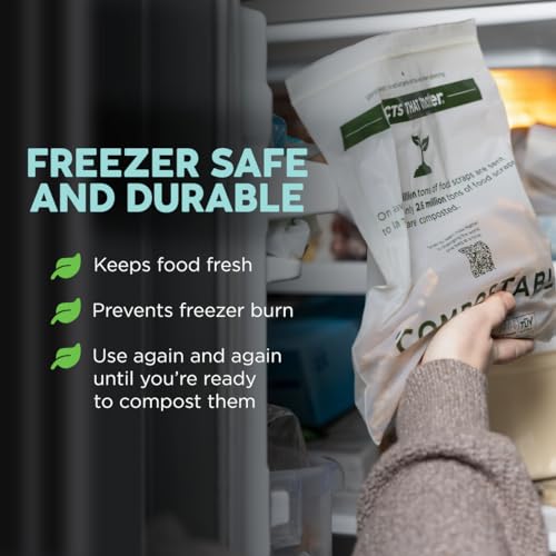Compostable Gallon Freezer Bags (30 Count)