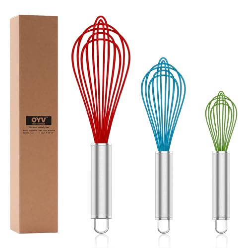 Silicone Whisk Set of 3