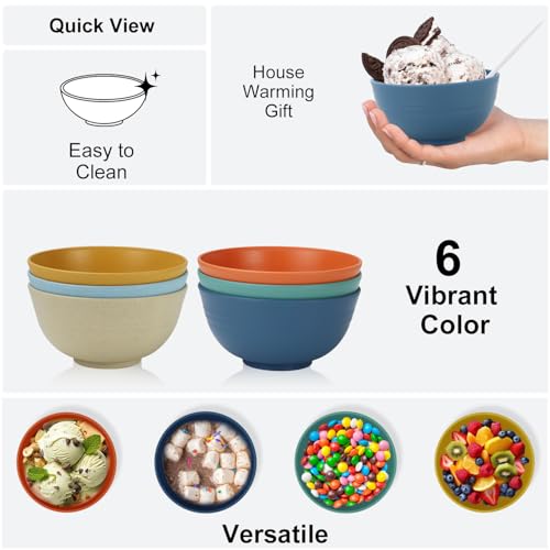 Unbreakable Wheat Straw Bowls for Kids