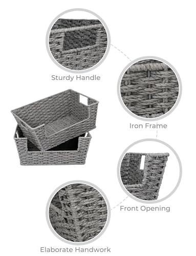 Pantry Baskets for Organizing (2 Count)
