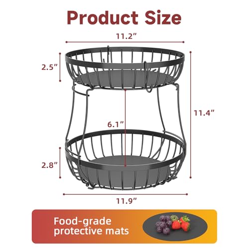 2 Tier Fruit Bowl for Kitchen Counter
