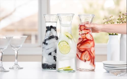 Glass Carafes with Lids (3 Count)