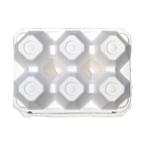 White Half Dozen Blank Egg Cartons (20 Count)