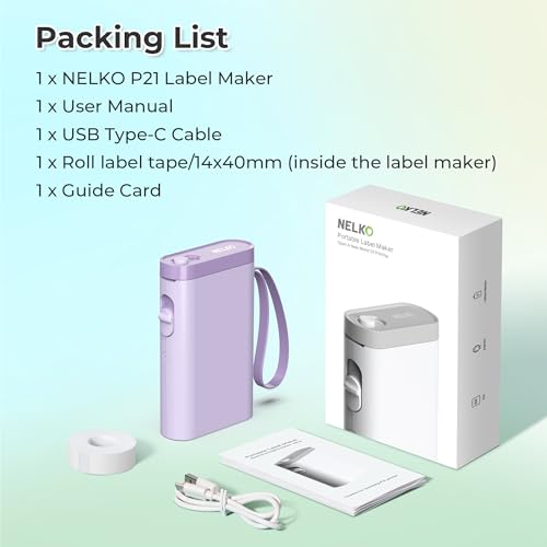 P21 Label Maker Machine with Tape