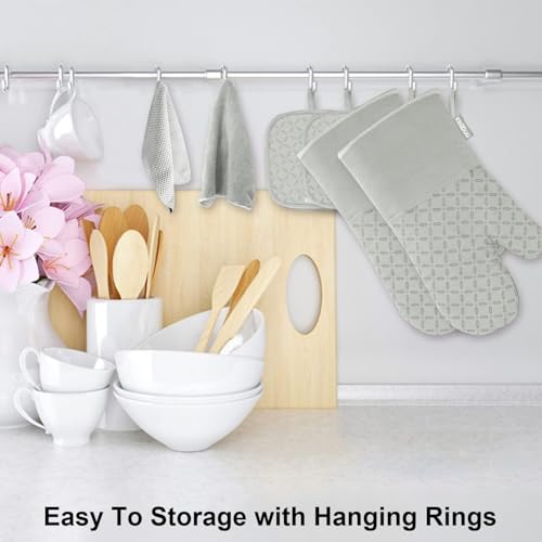 Oven Mitts and Pot Holders 6pcs Set (6 Count)