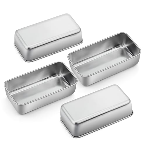 Loaf Pan 9 x 5 Inch Stainless Steel Bread Pan (4 Count)
