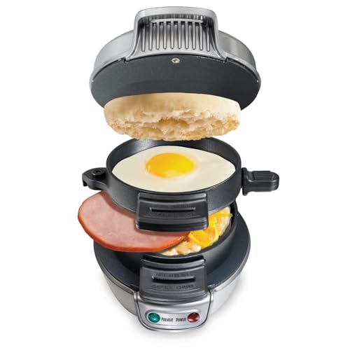 Breakfast Sandwich Maker with Egg Cooker Ring