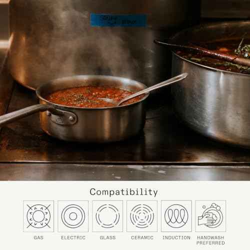 Cookware 1.75 Quart Stainless Steel Saute Pan