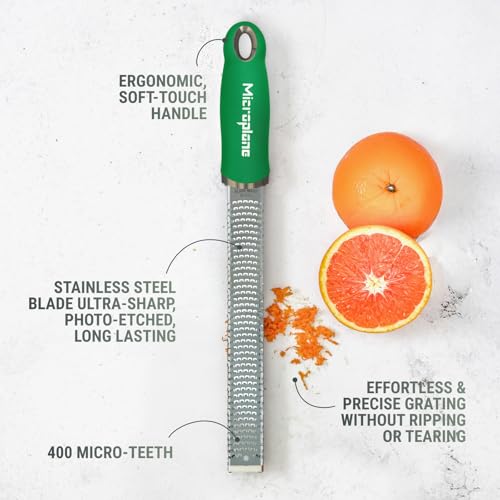 Premium Classic Zester Grater in Fresh Basil Green