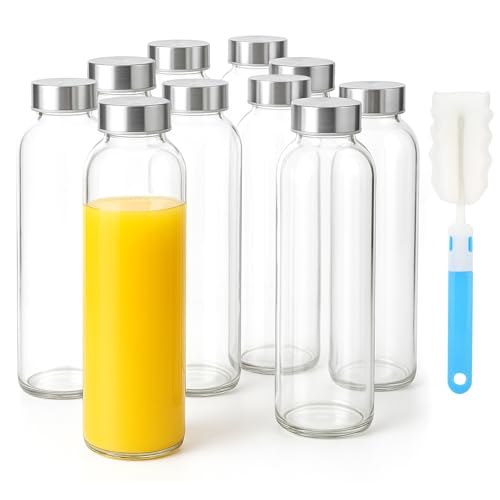 24oz Glass Water Bottle Set of 10 (10 Count)