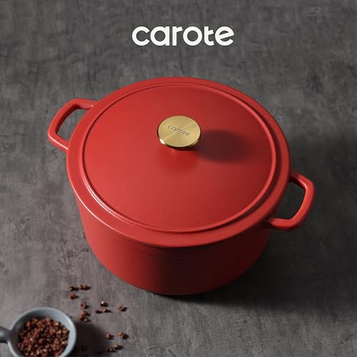 5QT Enameled Cast Iron Dutch Oven Pot with Lid