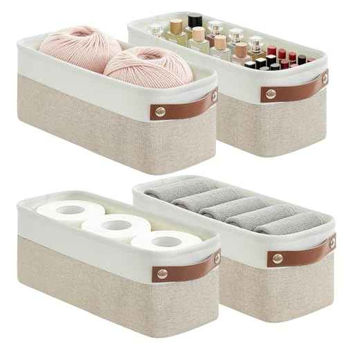 Small Fabric Storage Baskets (4 Count)