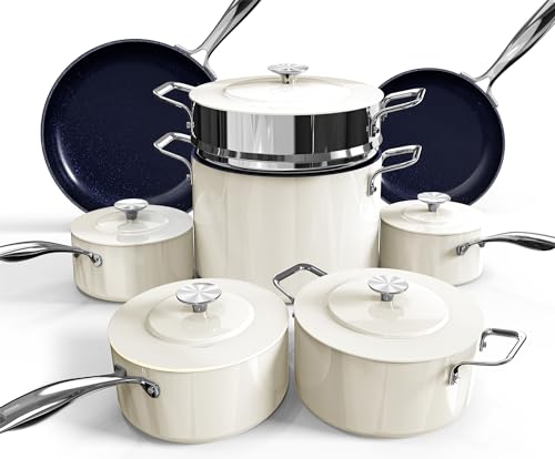 Lux 13pc Forged Lightweight Nonstick Ceramic Cookware Set