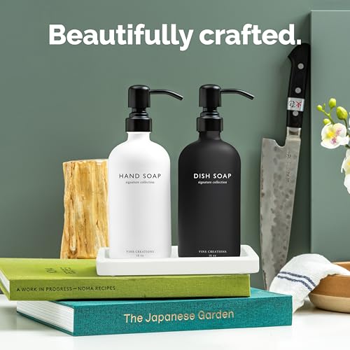 Glass Soap Dispenser Set (2 Count)