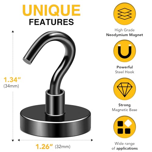 Magnetic Hooks (10 Count)
