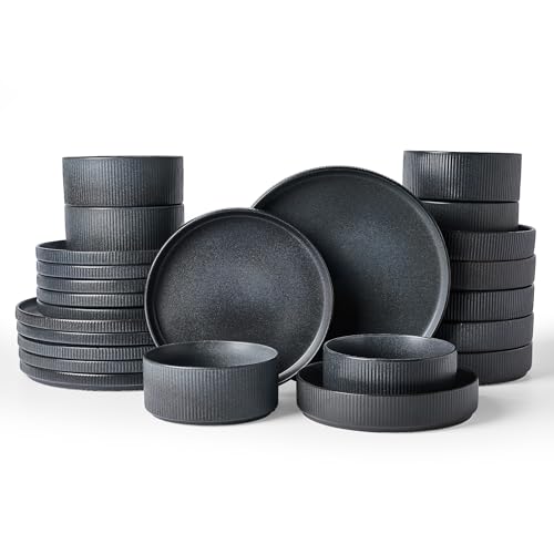 Star Stoneware Dinnerware Sets with Pasta Bowls (24 Count)